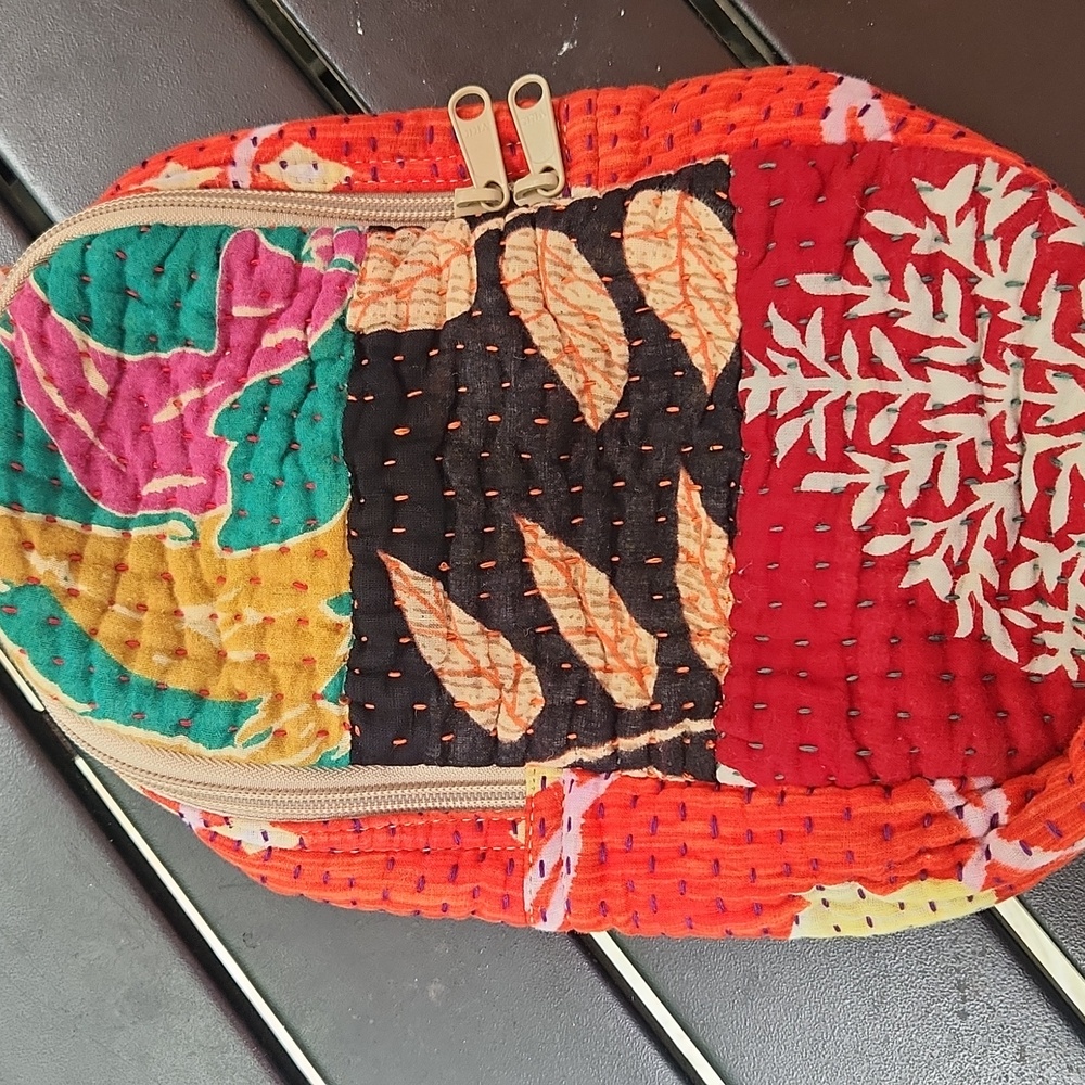 Colorful Patchwork Quilted World Finds Hippie Boho Sling Bag - Picture 5 of 12